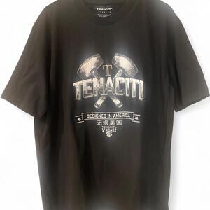 Tenaciti Black “Designed in America” Graphic T-Shirt – Size XL